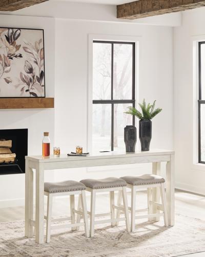 Signature Design by Ashley Robbinsdale Counter Height Dining Table and 3 Barstools Set - D642-113