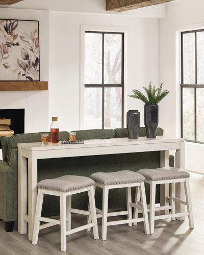 Signature Design by Ashley Robbinsdale Counter Height Dining Table and 3 Barstools Set - D642-113