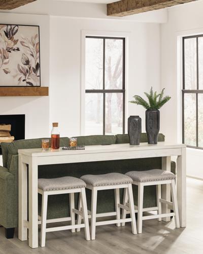Signature Design by Ashley Robbinsdale Counter Height Dining Table and 3 Barstools Set - D642-113