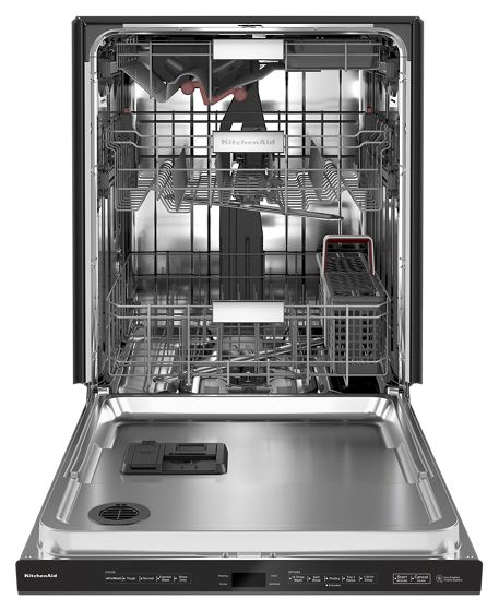 24" KitchenAid 44 dBA Dishwasher in PrintShield Finish with FreeFlex Third Rack - KDPM604KBS
