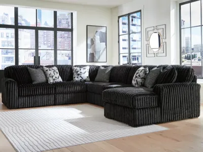 Signature Design by Ashley Midnight-Madness 6-Piece Sectional with Chaise - 98103S24