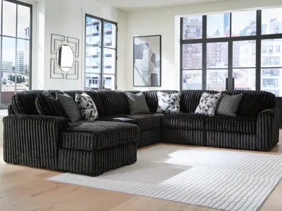 Signature Design by Ashley Midnight-Madness 6-Piece Sectional with Chaise - 98103S23