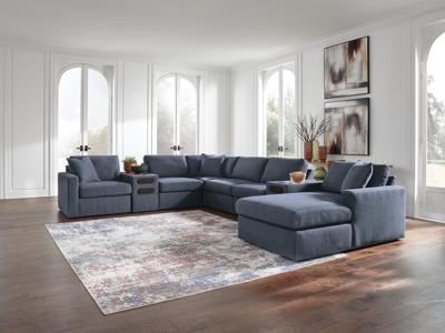 Signature Design by Ashley Modmax 8-Piece Sectional with Storage Chaise and Audio Consoles - 92121S98