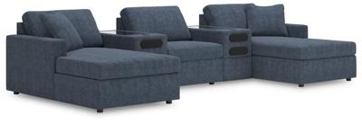 Signature Design by Ashley Modmax 5-Piece Double Storage Chaise Sectional with Audio Consoles - 92121S99