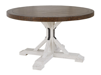 Ashley Furniture Valebeck Round Dining Room Table Base D546-50B White