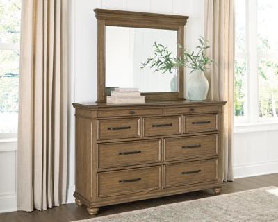 Signature Design by Ashley Karallin Dresser and Mirror - PCB782B1