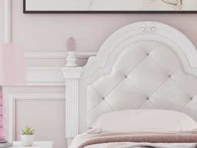 Signature Design by Ashley Kozlani Twin Upholstered Panel Headboard - PCB1819-153