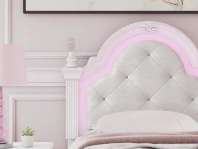 Signature Design by Ashley Kozlani Twin Upholstered Panel Headboard - PCB1819-153