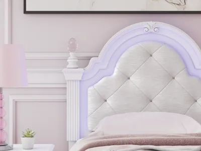 Signature Design by Ashley Kozlani Twin Upholstered Panel Headboard - PCB1819-153