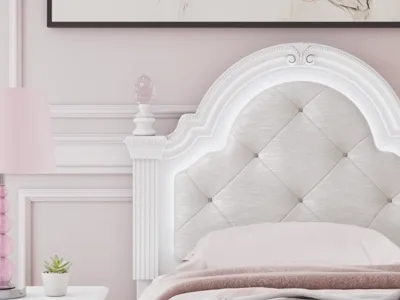 Signature Design by Ashley Kozlani Twin Upholstered Panel Headboard - PCB1819-153