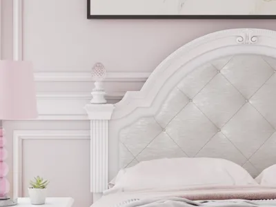 Signature Design by Ashley Kozlani Full Upholstered Panel Headboard - PCB1819-187