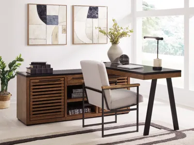 Signature Design by Ashley Kallari Credenza with Desk Return - H737H1
