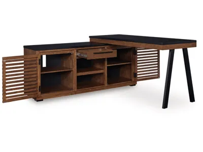 Signature Design by Ashley Kallari Credenza with Desk Return - H737H1