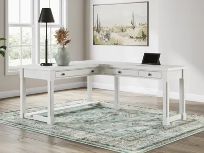 Signature Design by Ashley Robbinsdale L-Shaped Home Office Desk - H742H1