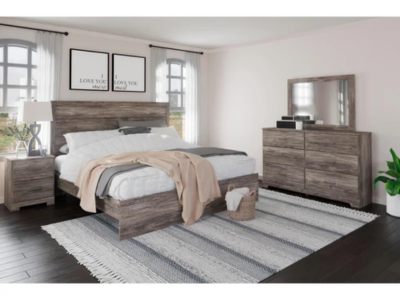 Signature Design by Ashley Ralinksi King Panel Bed, Dresser, Mirror, and Nightstand - B2587B8
