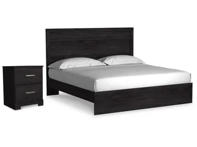 Signature Design by Ashley Belachime King Panel Bed and Nightstand - B2589B9