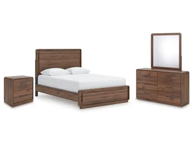 Signature Design by Ashley Fortlorn Queen Panel Bed, Dresser, Mirror and Nightstand - PCB386B7