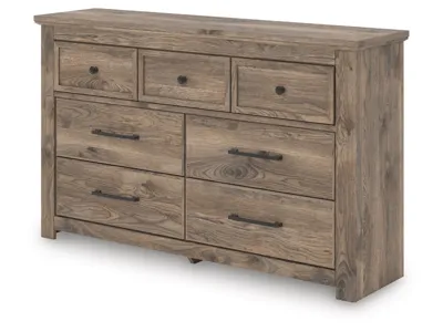 Signature Design by Ashley Rusticott Queen Poster Bed, Dresser and Nightstand - PCB2260B8