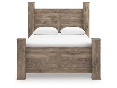 Signature Design by Ashley Rusticott Queen Poster Bed, Dresser and Nightstand - PCB2260B8