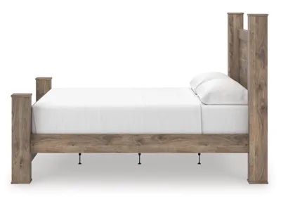 Signature Design by Ashley Rusticott King Poster Bed, Dresser and Nightstand - PCB2260B9