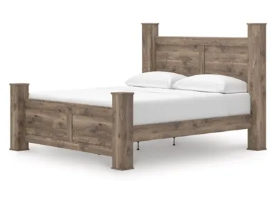 Signature Design by Ashley Rusticott King Poster Bed, Dresser and Nightstand - PCB2260B9