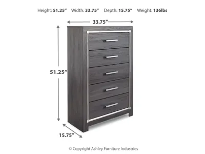 Signature Design by Ashley Lodanna Full Storage Bed, Dresser, Mirror, Chest and Nightstand - B214B59