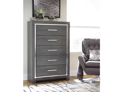Signature Design by Ashley Lodanna Full Storage Bed, Dresser, Mirror, Chest and Nightstand - B214B59