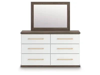 Signature Design by Ashley Kendanport Queen Upholstered Bed, Dresser, Mirror and Nightstand - PCB1108B10