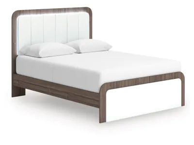 Signature Design by Ashley Kendanport Queen Upholstered Bed, Dresser, Mirror and Nightstand - PCB1108B10