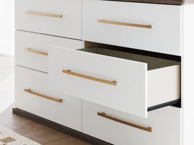 Signature Design by Ashley Kendanport King Upholstered Bed, Dresser and Nightstand - PCB1108B11