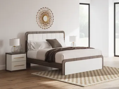 Signature Design by Ashley Kendanport King Upholstered Bed, Dresser and Nightstand - PCB1108B11