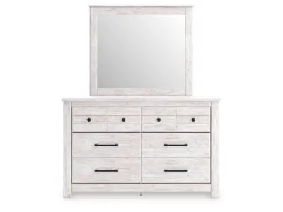 Signature Design by Ashley Makidern Queen Panel Bed with Storage, Dresser and Mirror - PCB1171B6