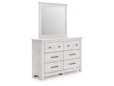 Signature Design by Ashley Makidern Queen Panel Bed with Storage, Dresser and Mirror - PCB1171B6