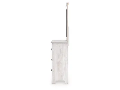 Signature Design by Ashley Makidern Queen Panel Bed with Storage, Dresser and Mirror - PCB1171B6