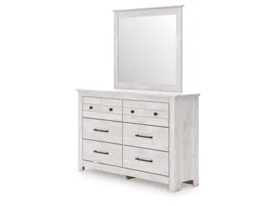 Signature Design by Ashley Makidern Queen Panel Bed with Storage, Dresser and Mirror - PCB1171B6