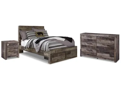 Signature Design by Ashley Derekson Full Storage Bed, Dresser and Nightstand - B200B85