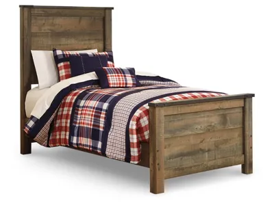 Signature Design by Ashley Trinell Twin Panel Bed, Dresser and Mirror - B446B77