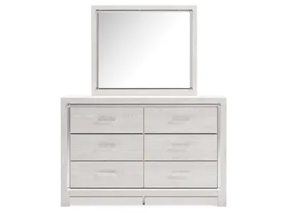 Signature Design by Ashley Altyra Queen Upholstered Panel Storage Bed, Dresser and Mirror - B2640B26