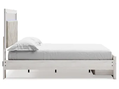 Signature Design by Ashley Altyra Queen Upholstered Panel Storage Bed, Dresser and Mirror - B2640B26