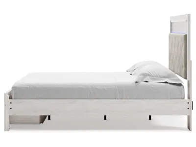 Signature Design by Ashley Altyra Queen Upholstered Panel Storage Bed, Dresser and Mirror - B2640B26