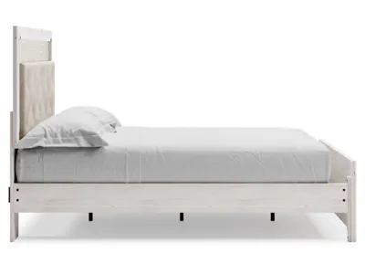 Signature Design by Ashley Altyra Queen Upholstered Panel Bed, Dresser and Mirror - B2640B15