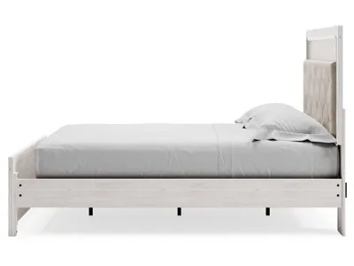 Signature Design by Ashley Altyra Queen Upholstered Panel Bed, Dresser and Mirror - B2640B15