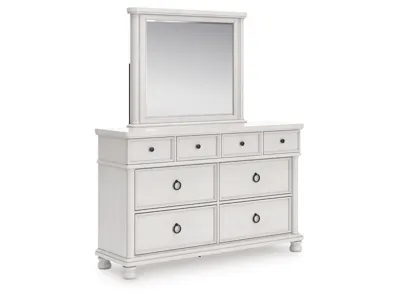 Signature Design by Ashley Rowlenstown Queen Poster Bed, Dresser and Mirror - PCB823B3