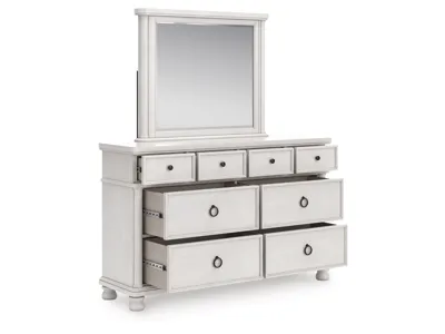 Signature Design by Ashley Rowlenstown Queen Poster Bed, Dresser and Mirror - PCB823B3