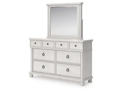 Signature Design by Ashley Rowlenstown Queen Poster Bed, Dresser and Mirror - PCB823B3
