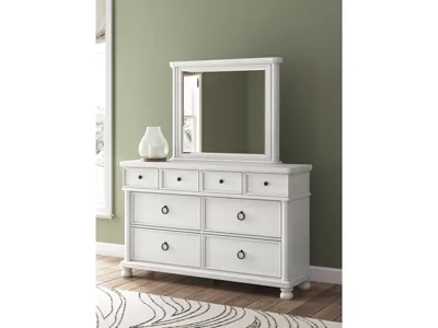 Signature Design by Ashley Rowlenstown Queen Poster Bed, Dresser and Mirror - PCB823B3