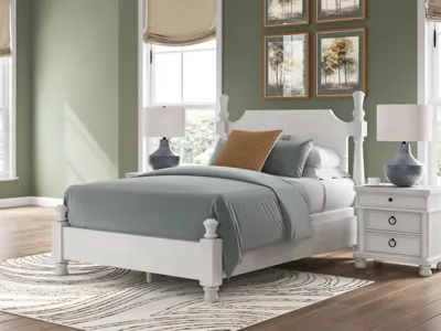 Signature Design by Ashley Rowlenstown Queen Poster Bed, Dresser and Mirror - PCB823B3