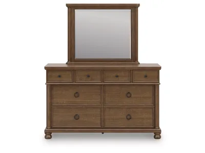 Signature Design by Ashley Rowlenstown Queen Poster Bed, Dresser and Mirror - PCB824B3