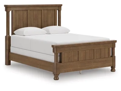 Signature Design by Ashley Rowlenstown Queen Poster Bed, Dresser and Mirror - PCB824B3