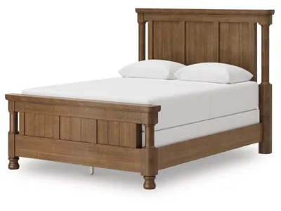 Signature Design by Ashley Rowlenstown Queen Poster Bed, Dresser and Mirror - PCB824B3
